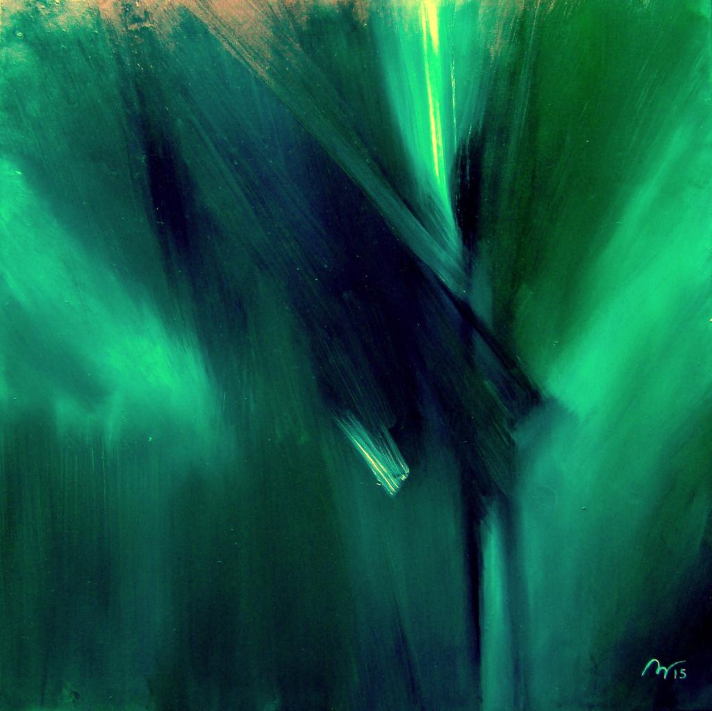 2015-Vert sombre 04 -huile sur toile - 60x60