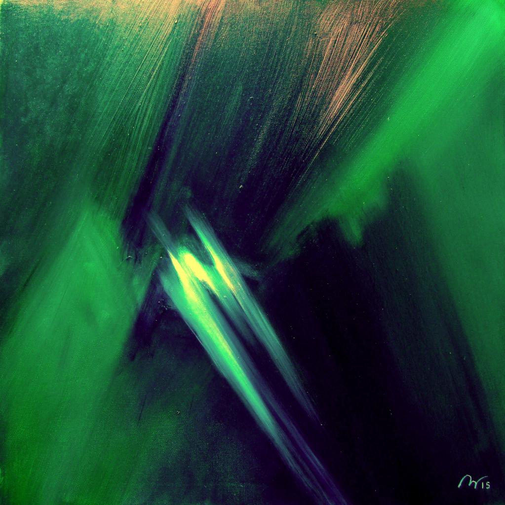 2015-Vert sombre 06 -huile sur toile - 60x60